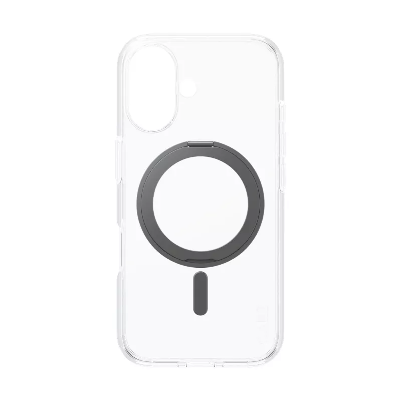 PanzerGlass CARE™ by ® dėklas permatomas su juodu atrama ir MagSafe iPhone 16