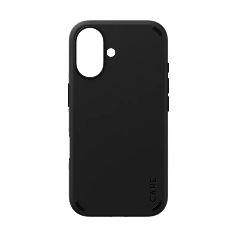 PanzerGlass CARE™ by ® Double Defense Case Black iPhone 16, Dangtelis, Apple, Apple - iPhone 16, Juoda