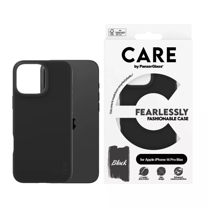 PanzerGlass CARE™ by ® Dėklas Juodas iPhone 16 Pro Max