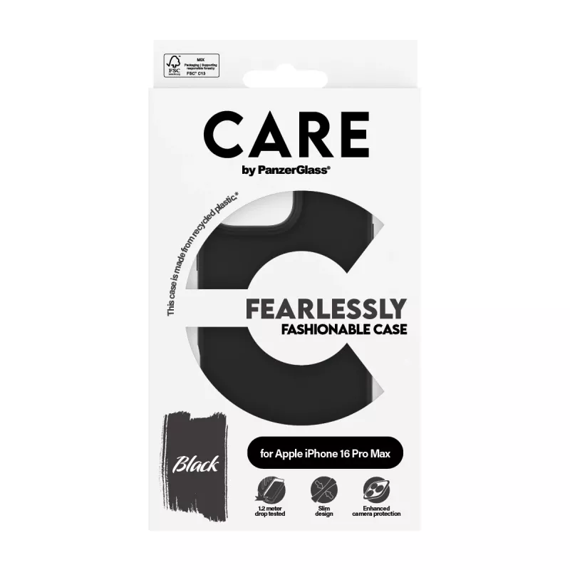 PanzerGlass CARE™ by ® Dėklas Juodas iPhone 16 Pro Max