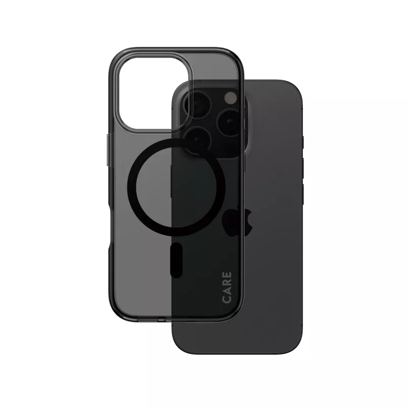 Cover PanzerGlass CARE by Flagship Case Urban Combat Smokey w. Juoda MagSafe iPhone '24 6.3 inch Pro