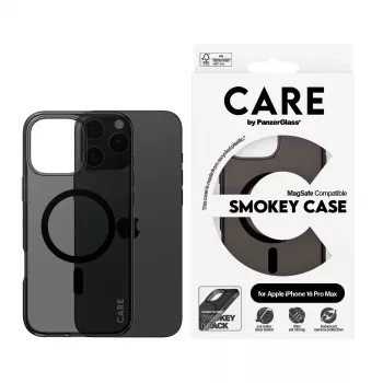 PanzerGlass CARE™ by ® Urban Combat Case Smokey w. Juoda MagSafe iPhone 16 Pro Max
