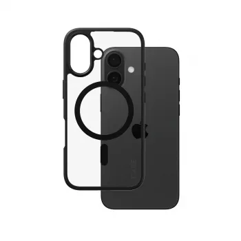 PanzerGlass CARE™ by ® Urban Combat dėklas permatomas su juodu rėmeliu ir MagSafe iPhone 16