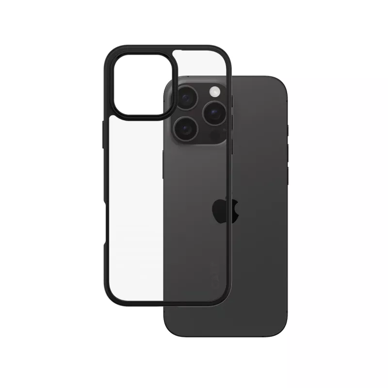 PanzerGlass CARE™ by ® Urban Combat Case Transparent w. Black Frame iPhone 16 Pro Max