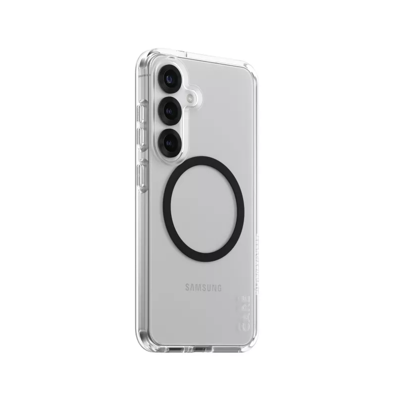 PanzerGlass CARE™ by ® Urban Combat dėklas permatomas su juoda Qi suderinama Samsung Galaxy S25
