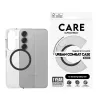 PanzerGlass CARE™ by ® Urban Combat dėklas permatomas su juoda Qi suderinama Samsung Galaxy S25