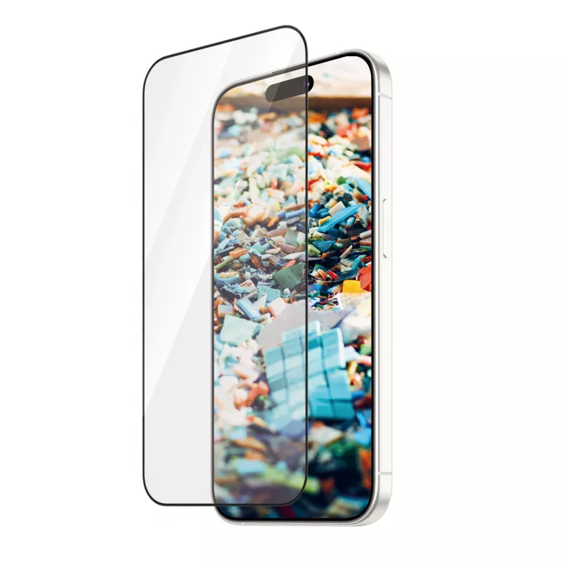 PanzerGlass ® Re:fresh ekrano apsauga iPhone 15 Pro | Itin platus pritaikymas su EasyAligner