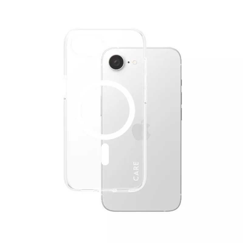 Cover PanzerGlass CARE by Flagship dėklas Transparent Urban Combat White Qi Suderinama iPhone 16e