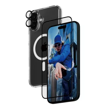 PanzerGlass ® 3-in-1 Protection Bundle iPhone 16 Plus