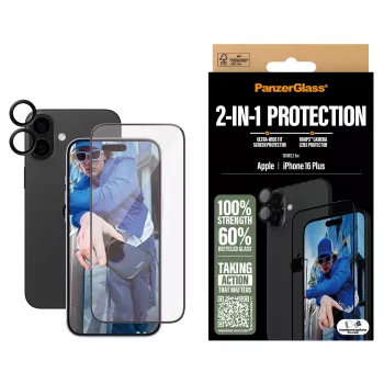 “PanzerGlass” 2-in-1 rinkinys, skirtas “iPhone '24” 6,7 colio B2863+1283