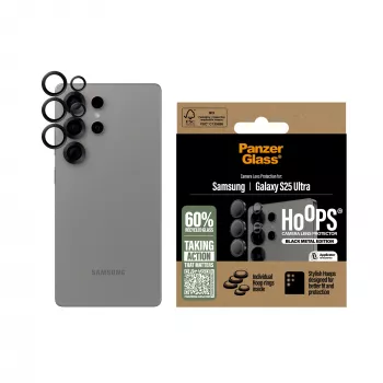 PanzerGlass ® Hoops® Kameros objektyvo apsauga Juoda Samsung Galaxy S25 Ultra