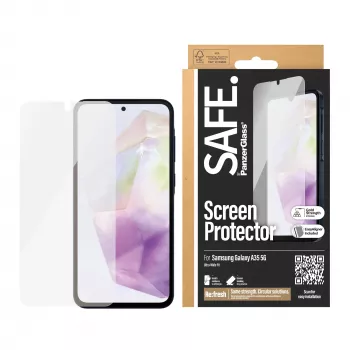 PanzerGlass SAFE. by ® Ekrano apsauga Samsung Galaxy A35 5G | Ultra-Wide Fit su EasyAligner