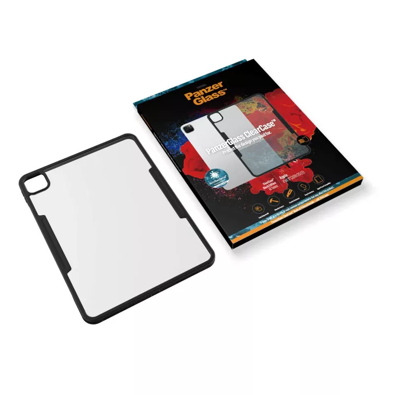 PanzerGlass ® ClearCase™ iPad Pro 11″ (2018, 2020-2022), Dangtelis, Apple, Apple - iPad Pro 11″, 27,9 cm (11 colių), Juoda