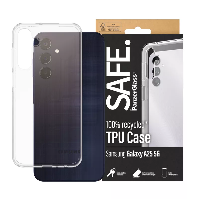 PanzerGlass SAFE. by ® TPU dėklas Samsung Galaxy A25 5G | Skaidrus