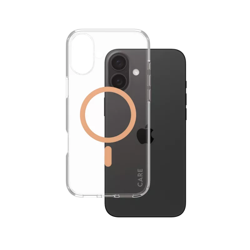 PanzerGlass CARE™ by ® Urban Combat dėklas permatomas su Peachy MagSafe iPhone 16 Plus