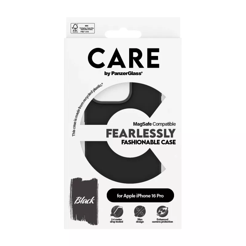PanzerGlass CARE™ by ® Dėklas Juoda su MagSafe iPhone 16 Pro