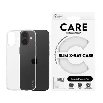 PanzerGlass CARE™ by ® X-Ray dėklas iPhone 16 Plus, Cover, Apple, Apple - iPhone 16 Plus, Transparent