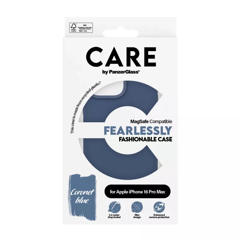 Cover PanzerGlass CARE by ® madingas dėklas Blue w. MagSafe iPhone '24 6.9 inch Pro
