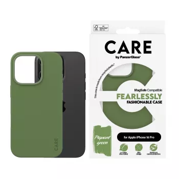 Cover PanzerGlass CARE by ® madingas dėklas Green w. MagSafe iPhone '24 6.3 inch Pro
