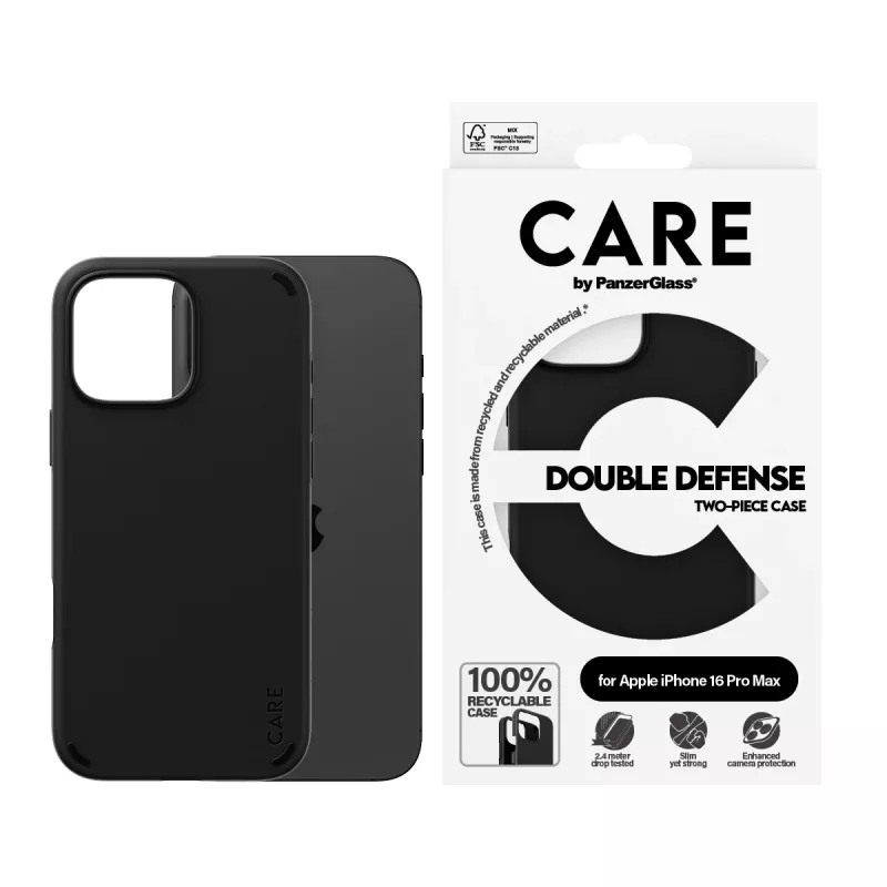 PanzerGlass CARE by ® Feature Case Double Defense Juoda iPhone '24 6.9 col. Pro dėklas