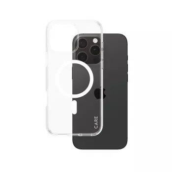 PanzerGlass CARE™ by ® Urban Combat dėklas permatomas su baltu MagSafe skirtas iPhone 16 Pro Max