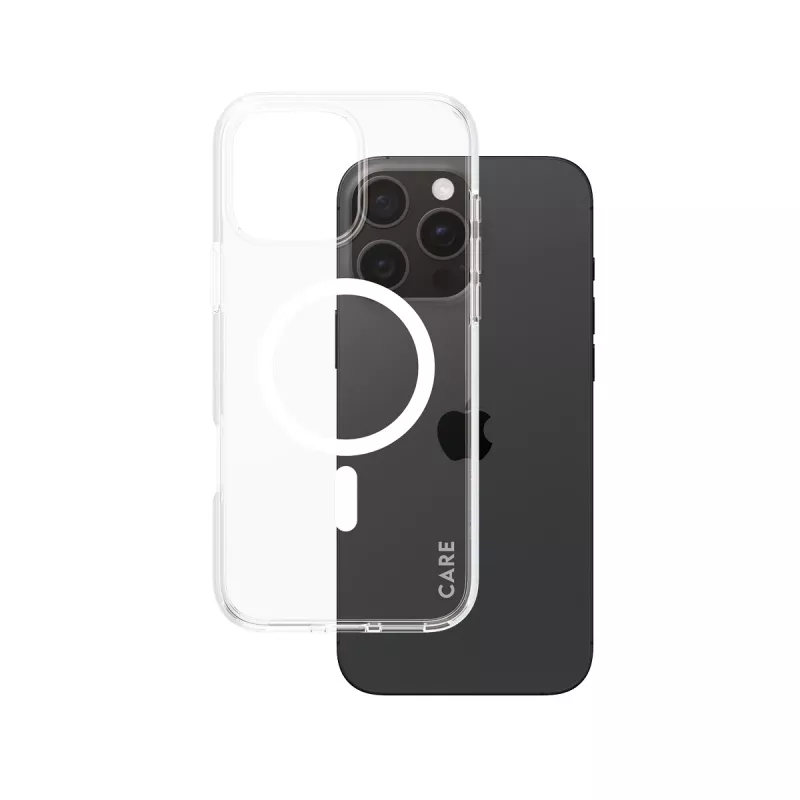 PanzerGlass CARE™ by ® Urban Combat dėklas permatomas su baltu MagSafe skirtas iPhone 16 Pro Max