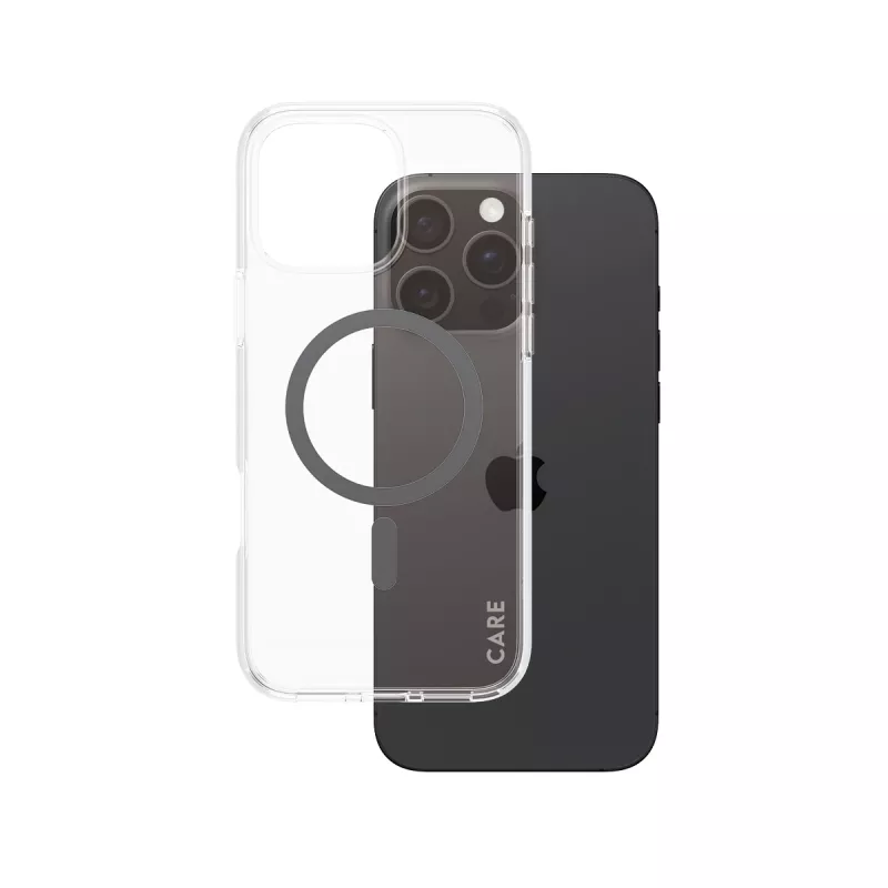 PanzerGlass CARE™ by ® Urban Combat dėklas permatomas su juodu MagSafe iPhone 16 Pro Max