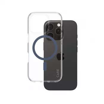PanzerGlass CARE by Flagship dėklas Transparent Urban Combat Blue MagSafe iPhone 16 Pro