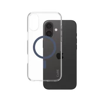 PanzerGlass CARE™ by ® Urban Combat dėklas permatomas su mėlynu MagSafe iPhone 16 Plus