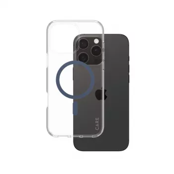Cover PanzerGlass CARE by Flagship dėklas Transparent Urban Combat Blue MagSafe iPhone 16 Pro Max