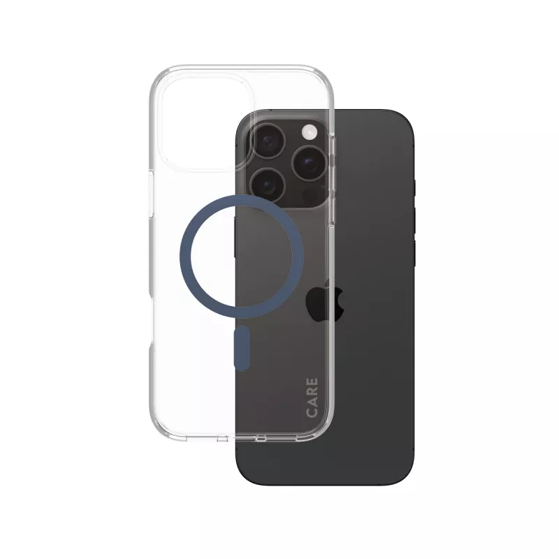 Cover PanzerGlass CARE by Flagship dėklas Transparent Urban Combat Blue MagSafe iPhone 16 Pro Max