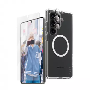 PanzerGlass ® | CARE by ® Flagship 3-in-1 rinkinys Samsung Galaxy S25 Ultra