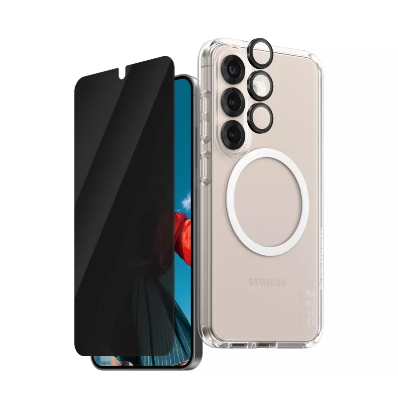 PanzerGlass ® | CARE by ® Flagship 3-in-1 Privatumo rinkinys Samsung Galaxy S25