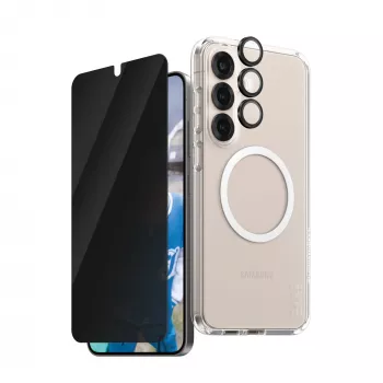 PanzerGlass ® | CARE by ® Flagship 3-in-1 Privatumo Rinkinys Samsung Galaxy S25+