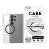 PanzerGlass CARE™ by ® Urban Combat dėklas, permatomas, su juodu Qi, suderinamas, Samsung Galaxy S25 Ultra