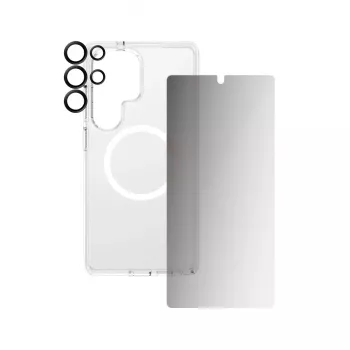 PanzerGlass CARE by ® Flagship 3-in-1 Privacy Bundle Samsung Galaxy S25 Ultra atsparus įbrėžimams ir smūgiams