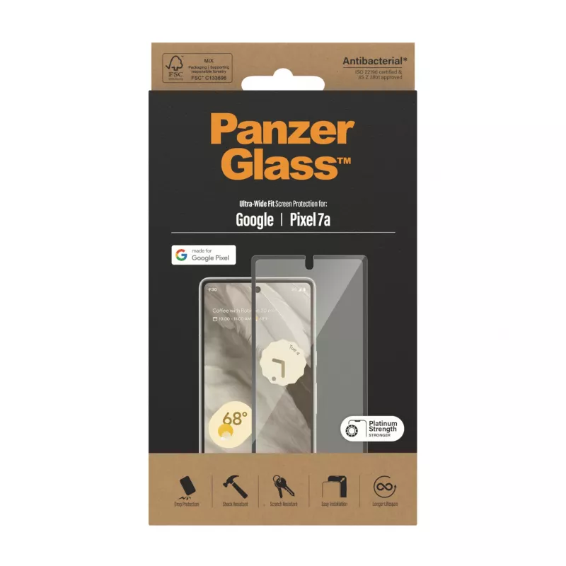PanzerGlass ® Ekrano apsauga Google Pixel 7a | Ultra Wide Fit
