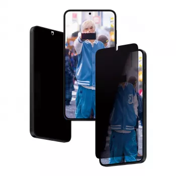 PanzerGlass ® Privatumo ekrano apsauga Samsung Galaxy S24+ | Itin platus pritaikymas su EasyAligner