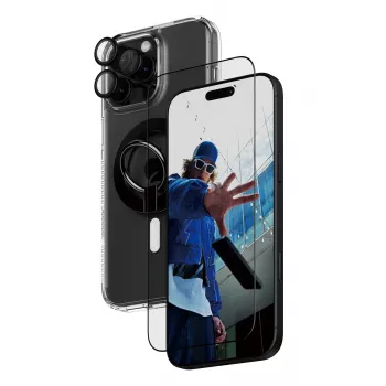 PanzerGlass® 4-in-1 apsaugos rinkinys, skirtas iPhone 16 Pro Max