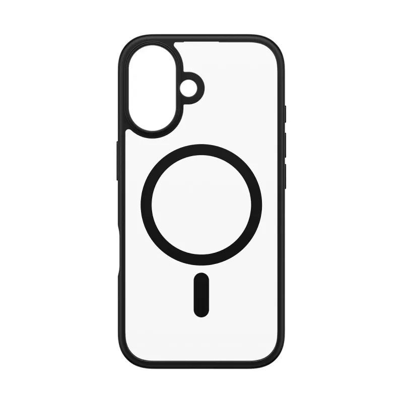 PanzerGlass ® HardCase skaidrus su juodu MagSafe rėmeliu, skirtas iPhone 16