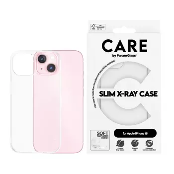 Cover PanzerGlass CARE by ® madingas dėklas Transparent X-Ray Soft Basic iPhone 15
