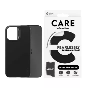 Cover PanzerGlass CARE by madingas dėklas Juoda iPhone 15 Pro Max