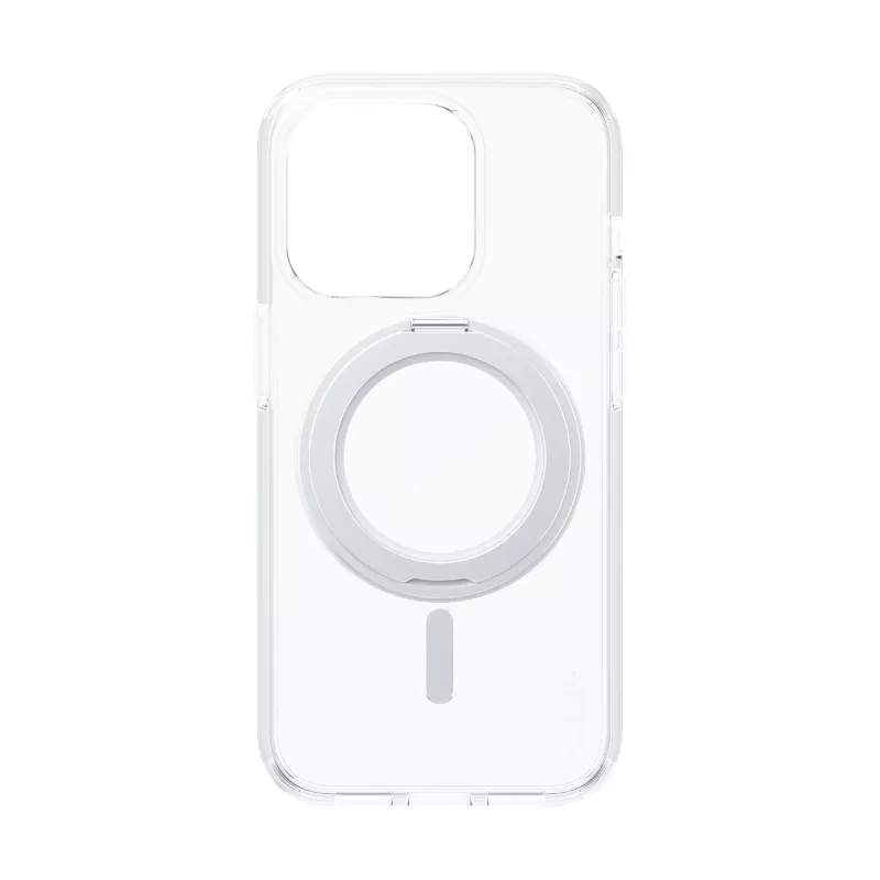 PanzerGlass CARE™ by ® Dėklas permatomas su sidabriniu stoveliu ir MagSafe iPhone 15 Pro