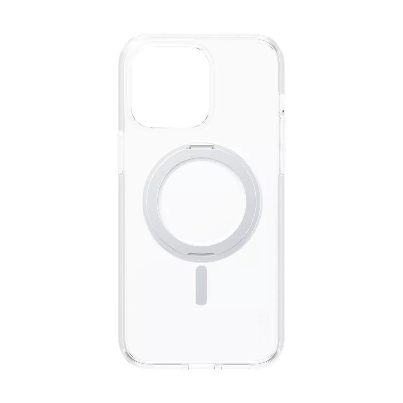 PanzerGlass CARE™ by ® Dėklas permatomas su sidabriniu stoveliu ir MagSafe, skirtas iPhone 15 Pro Max