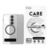 PanzerGlass CARE™ by ® Dėklas permatomas su juodu atrama ir Qi suderinamumu Samsung Galaxy S25+