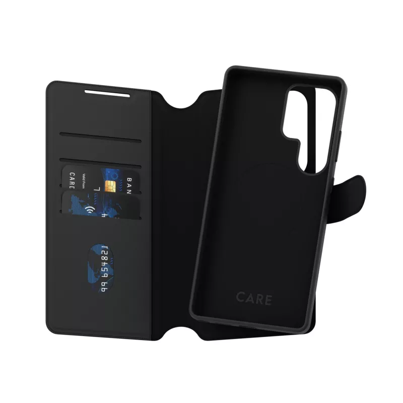 PanzerGlass CARE™ by ® Tango 2-in-1 Wallet Case su Qi suderinamumu, skirtas Samsung Galaxy S25 Ultra