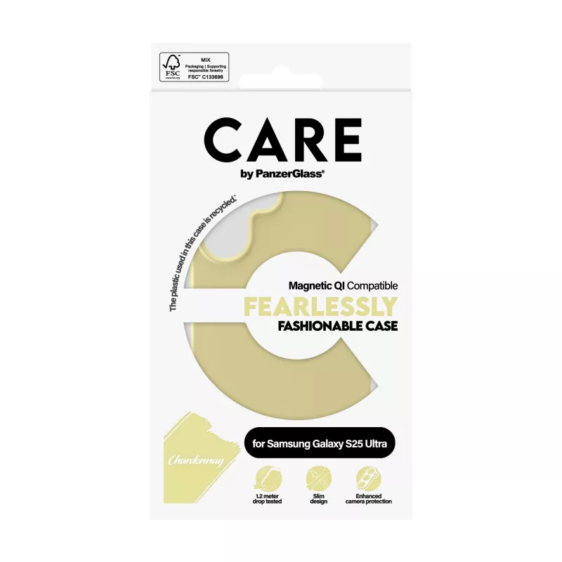 PanzerGlass CARE™ by ® Dėklas Chardonnay su Qi suderinamumu Samsung Galaxy S25 Ultra