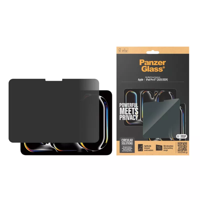 PanzerGlass ® Privatumo ekrano apsauga ® iPad Pro 11'' (2024-2025) | Itin platus pritaikymas