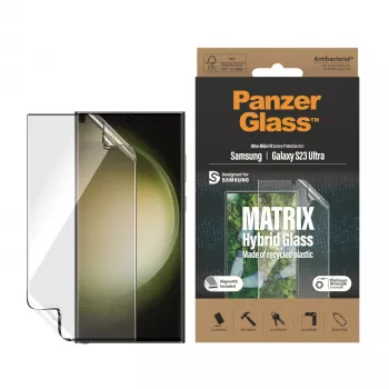 PanzerGlass ® ECO MATRIX ekrano apsauginė plėvelė Samsung Galaxy S23 Ultra | Itin platus pritaikymas su išlygiavimo rinkiniu