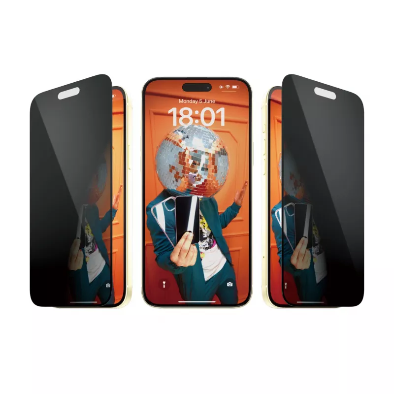 PanzerGlass ® privatumo ekrano apsauga iPhone 15 Plus | itin platus pritaikymas